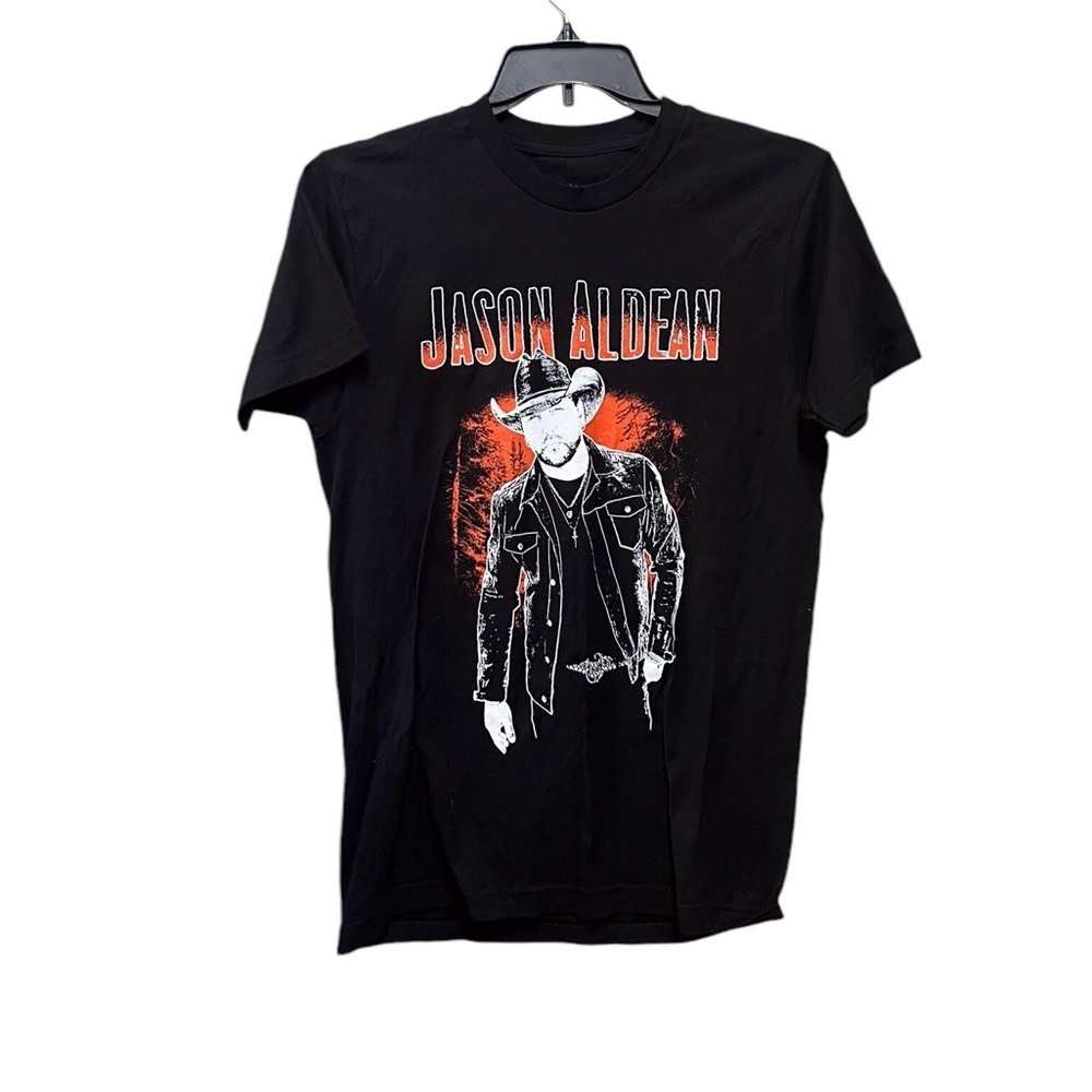 Jason Aldean Rock N’ Roll Cowboy Tour Tee with Cities GUC M